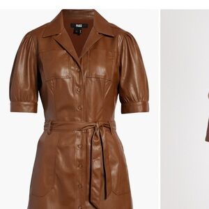 PAIGE Faux Leather Dress